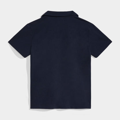Regina Dominican Modern Short Sleeve Polo Black