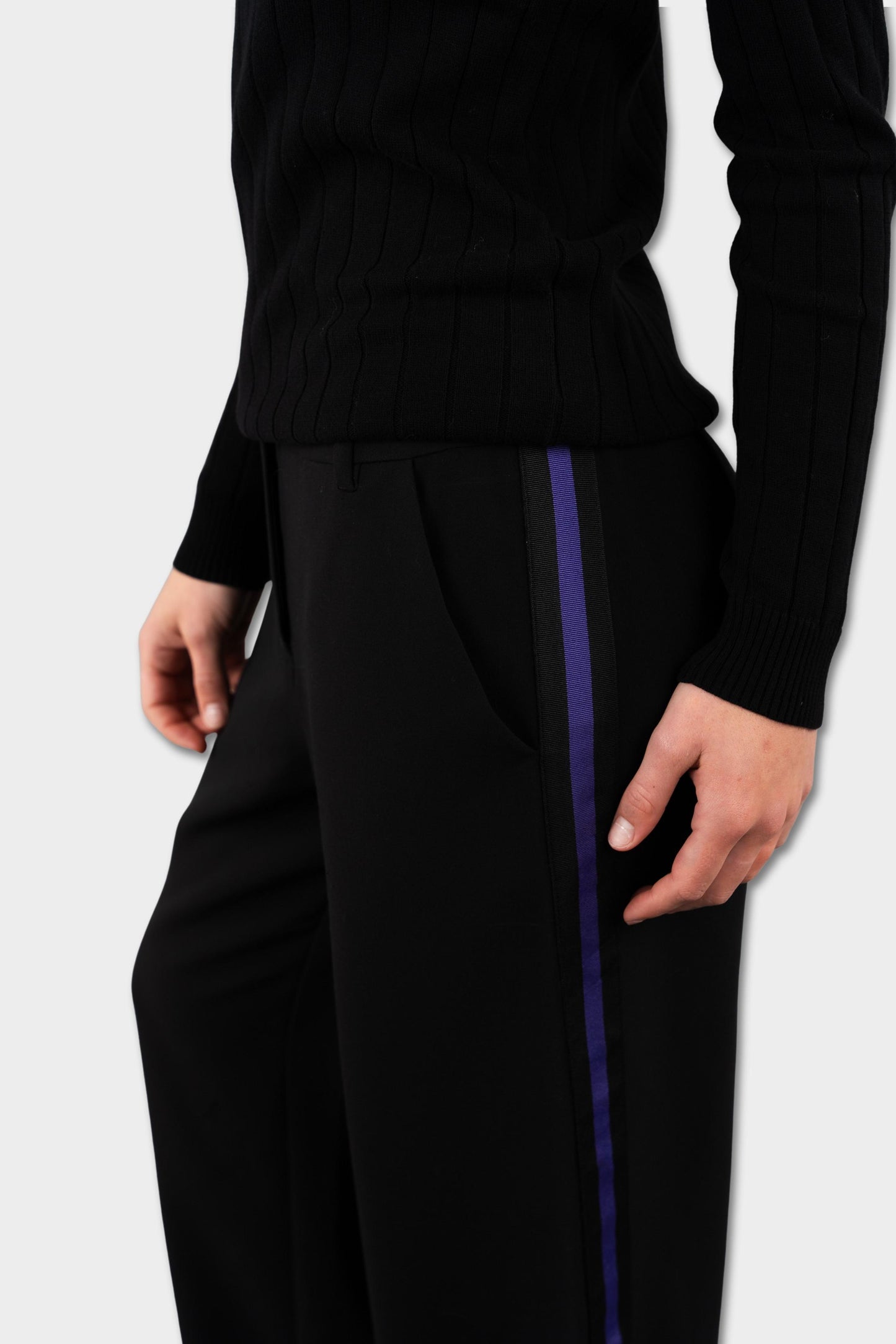 Marlborough Slouchy Track Trouser Black