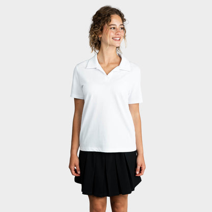 Marlborough Breezy Tailored Short Sleeve Polo White