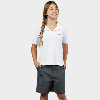 Marlborough Breezy Boxy Short Sleeve Polo White