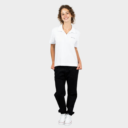 Marlborough Breezy Boxy Short Sleeve Polo White