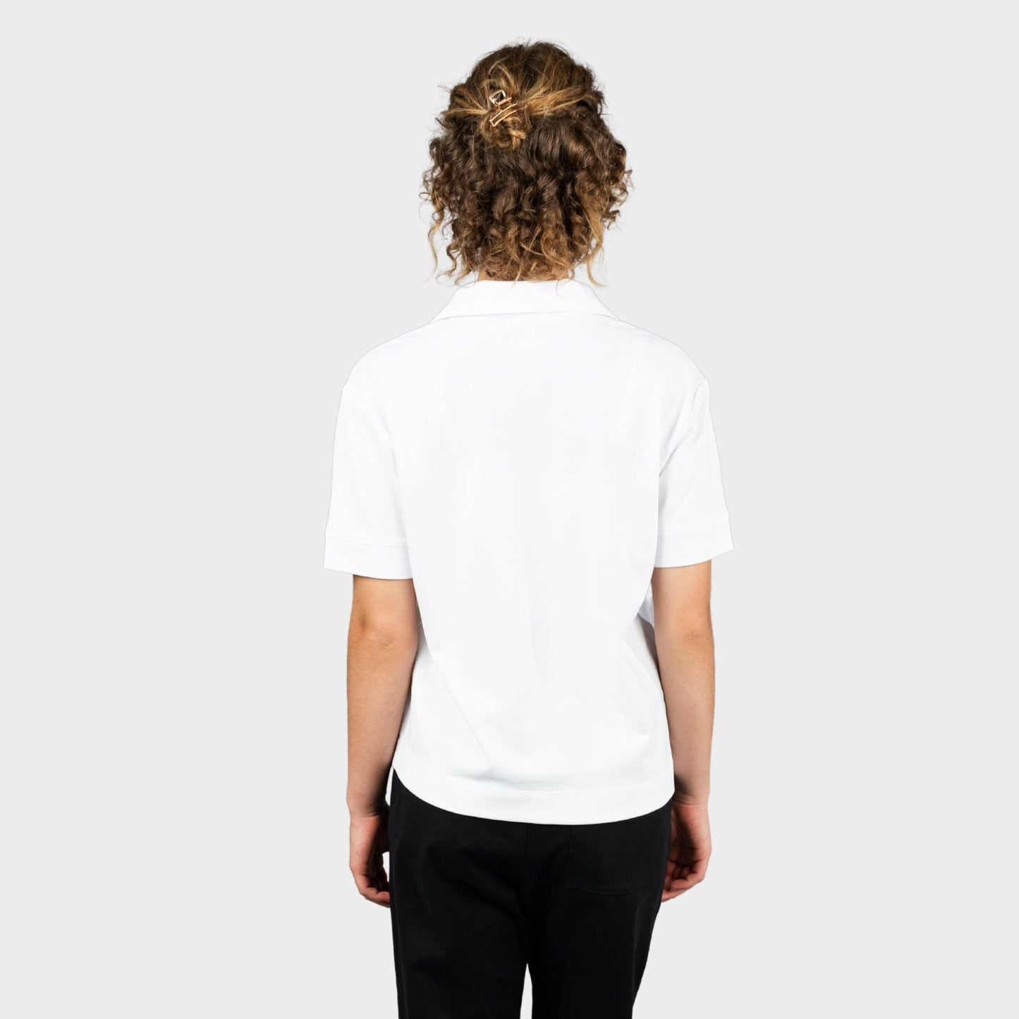 Marlborough Breezy Boxy Short Sleeve Polo White