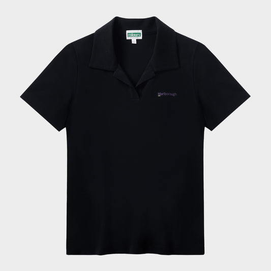 Marlborough Breezy Tailored Short Sleeve Polo Black