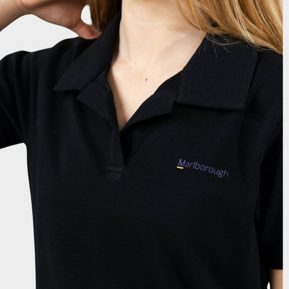 Marlborough Breezy Tailored Short Sleeve Polo Black