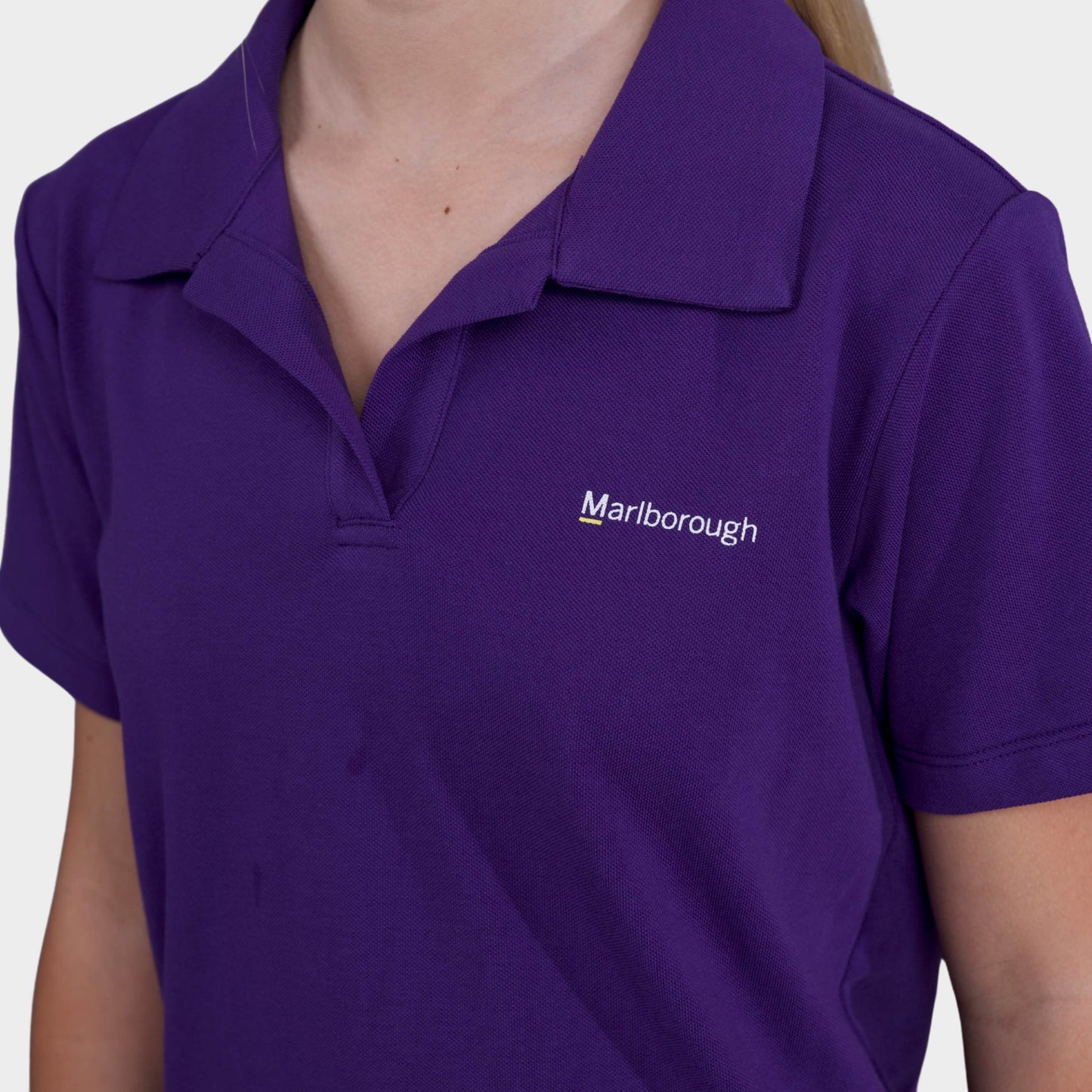 Marlborough Breezy Tailored Short Sleeve Polo Purple
