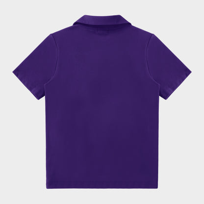 Marlborough Breezy Tailored Short Sleeve Polo Purple