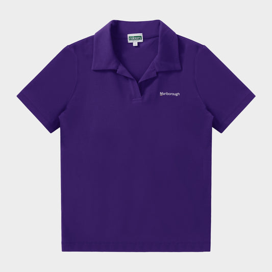Marlborough Breezy Tailored Short Sleeve Polo Purple