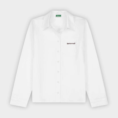 Marlborough Long Sleeve Button Down Shirt White