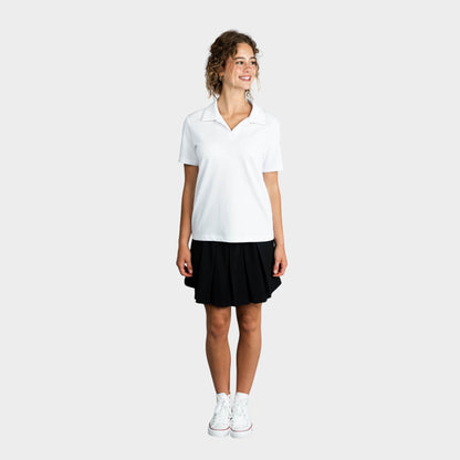 Marlborough Pleated Skirt with Bike Shorts Black