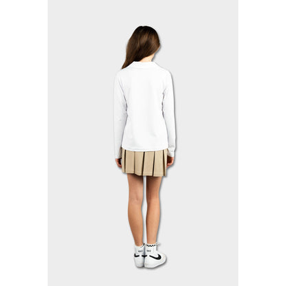 Modern Pleated Skirt Tan