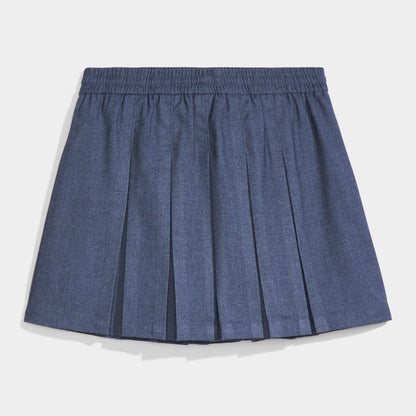 Modern Pleated Skirt with Bike Shorts Charcoal