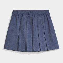 Modern Pleated Skirt with Bike Shorts Charcoal