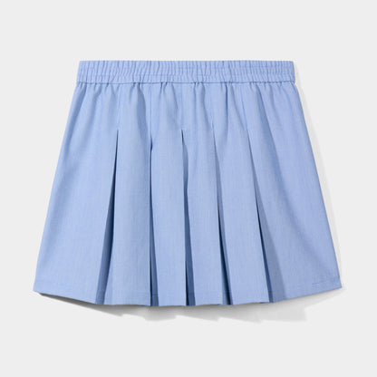Modern Pin Feather Skirt Blue
