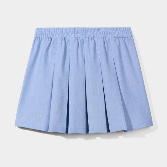 Modern Pin Feather Skirt Blue