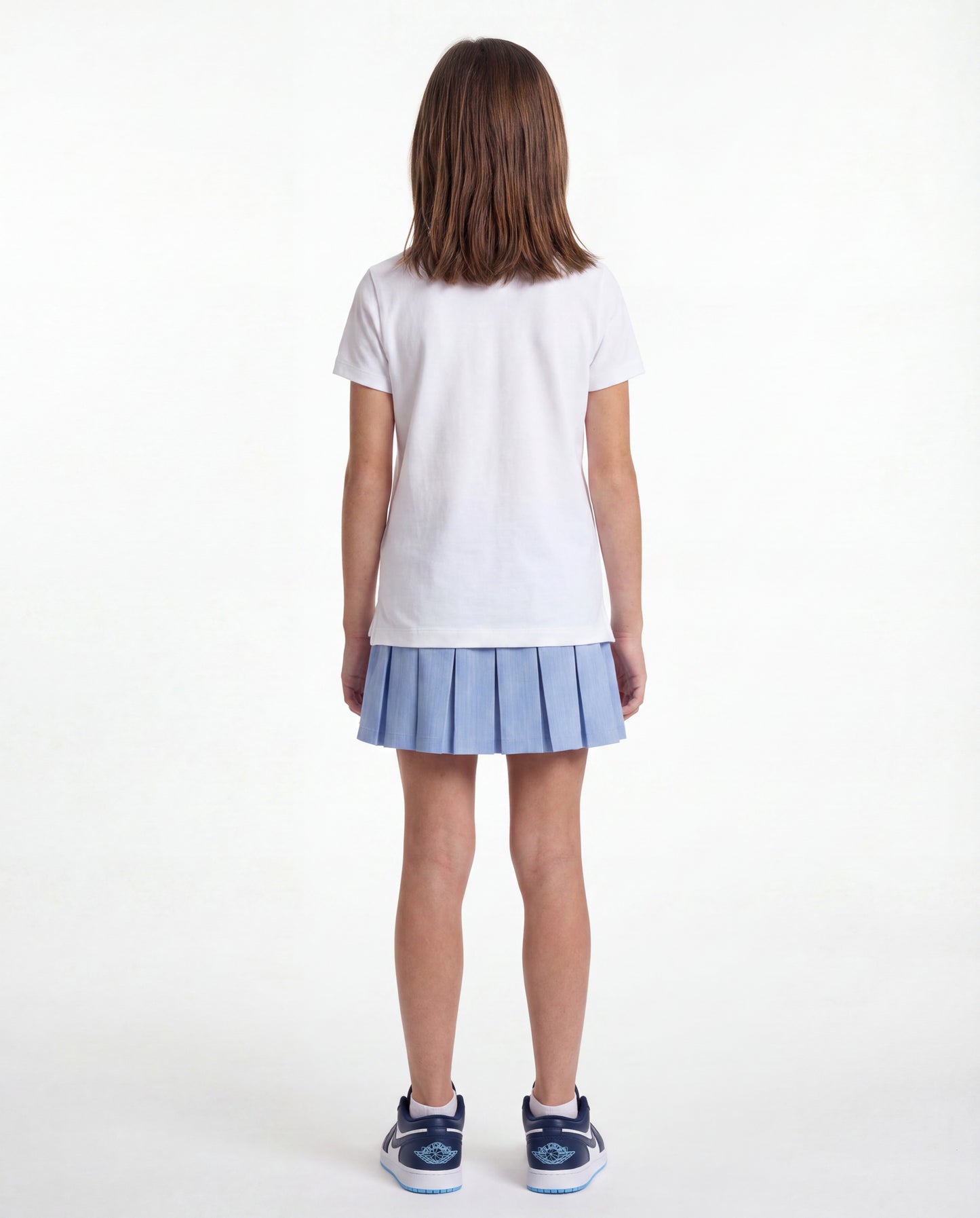 Modern Pin Feather Skirt Blue
