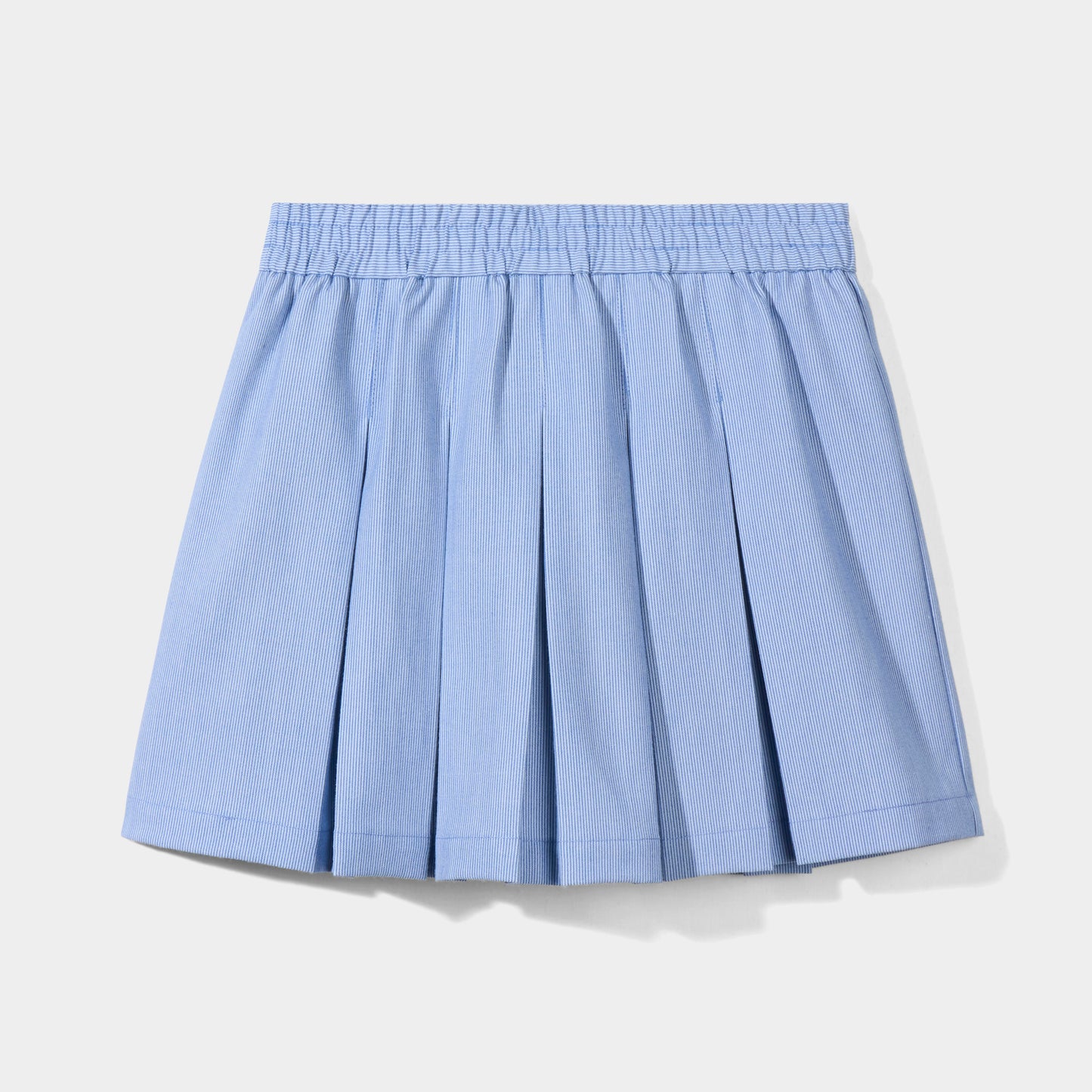 Modern Pin Feather Skirt with Bike Shorts Blue