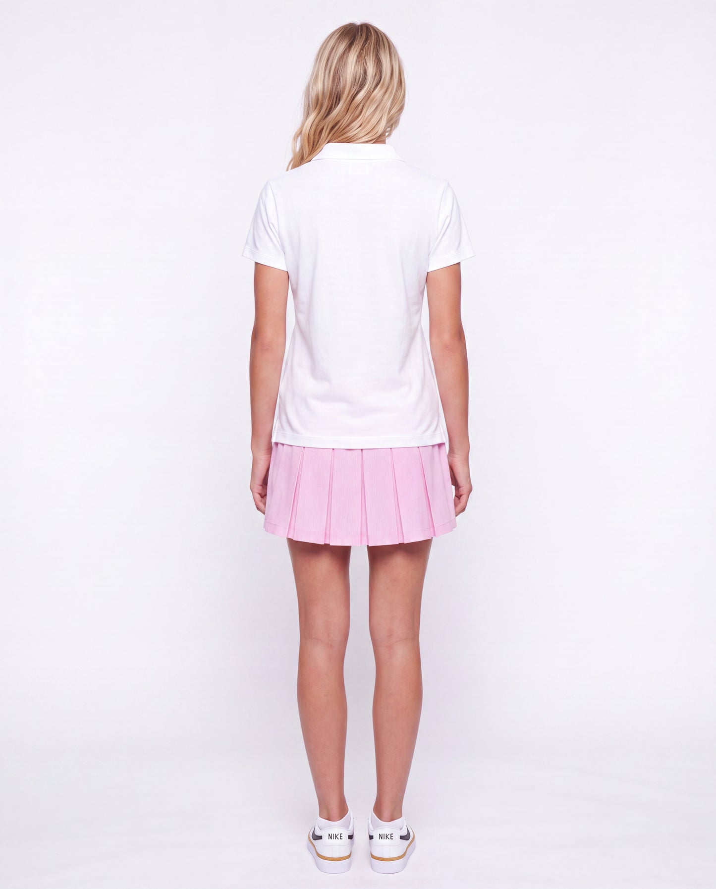 Modern Pin Feather Skirt with Bike Shorts Pink