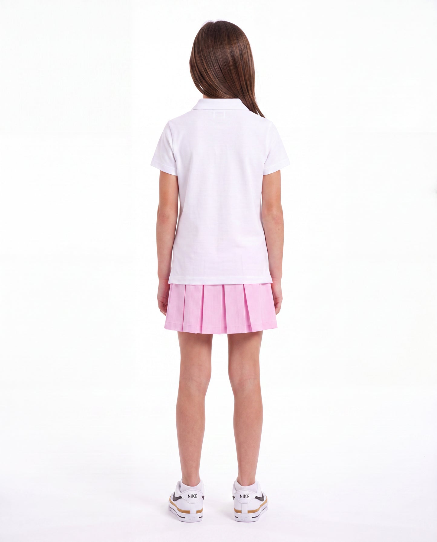 Modern Pin Feather Skirt with Bike Shorts Pink