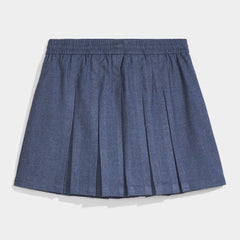 Modern Pleated Skirt Charcoal