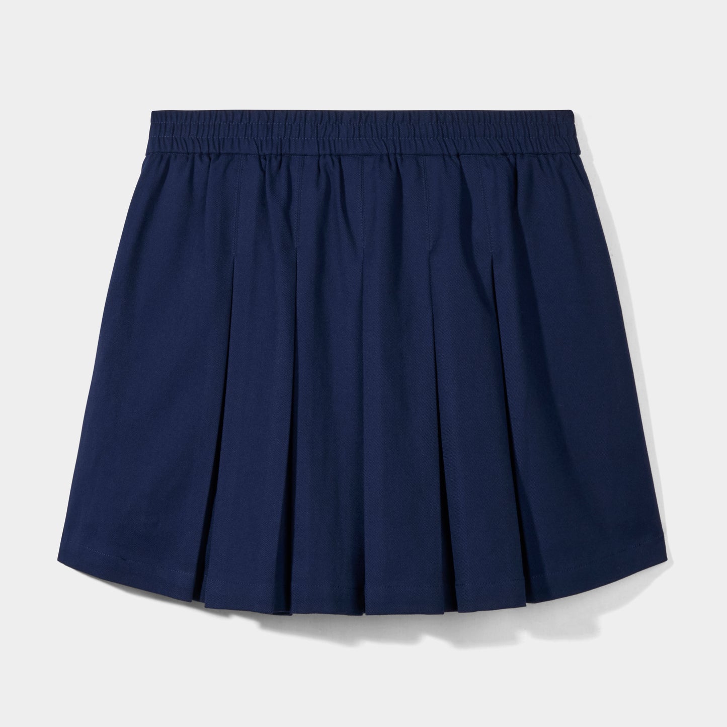 Modern Pleated Skirt Navy