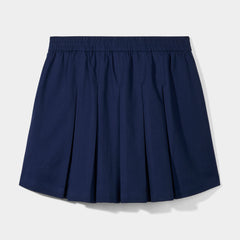 Modern Pleated Skirt Navy