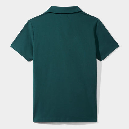 Modern Short Sleeve Polo Green