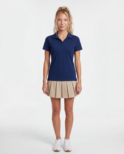 Modern Short Sleeve Polo Navy