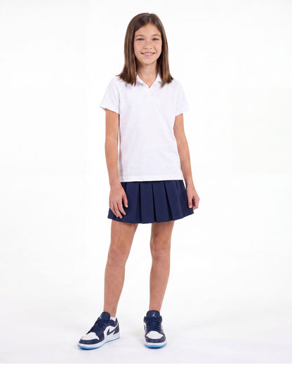 Modern Short Sleeve Polo White