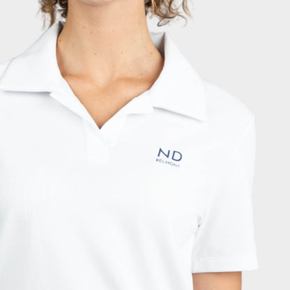 NDB Breezy Tailored Short Sleeve Polo White