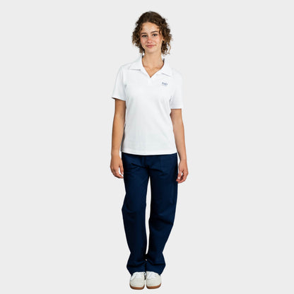 NDB Breezy Tailored Short Sleeve Polo White