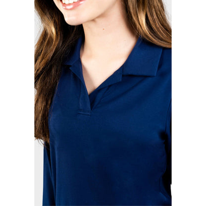 NDB Cozy Long Sleeve Polo Navy