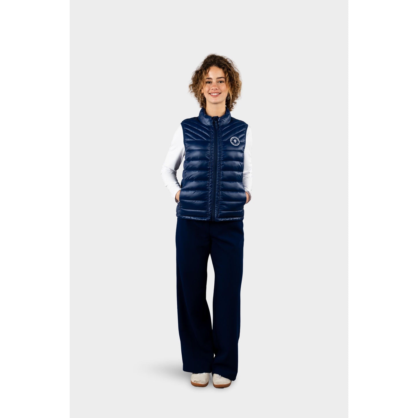 NDB Hi-Gloss Puffer Vest Navy
