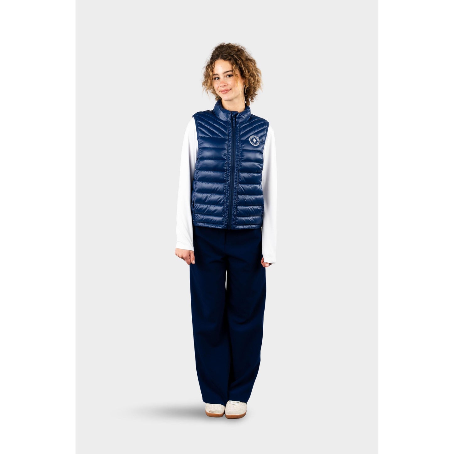 NDB Hi-Gloss Puffer Vest Navy