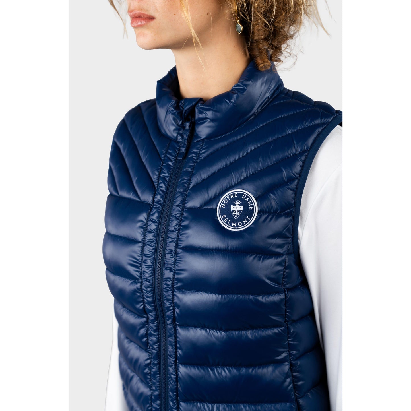 NDB Hi-Gloss Puffer Vest Navy