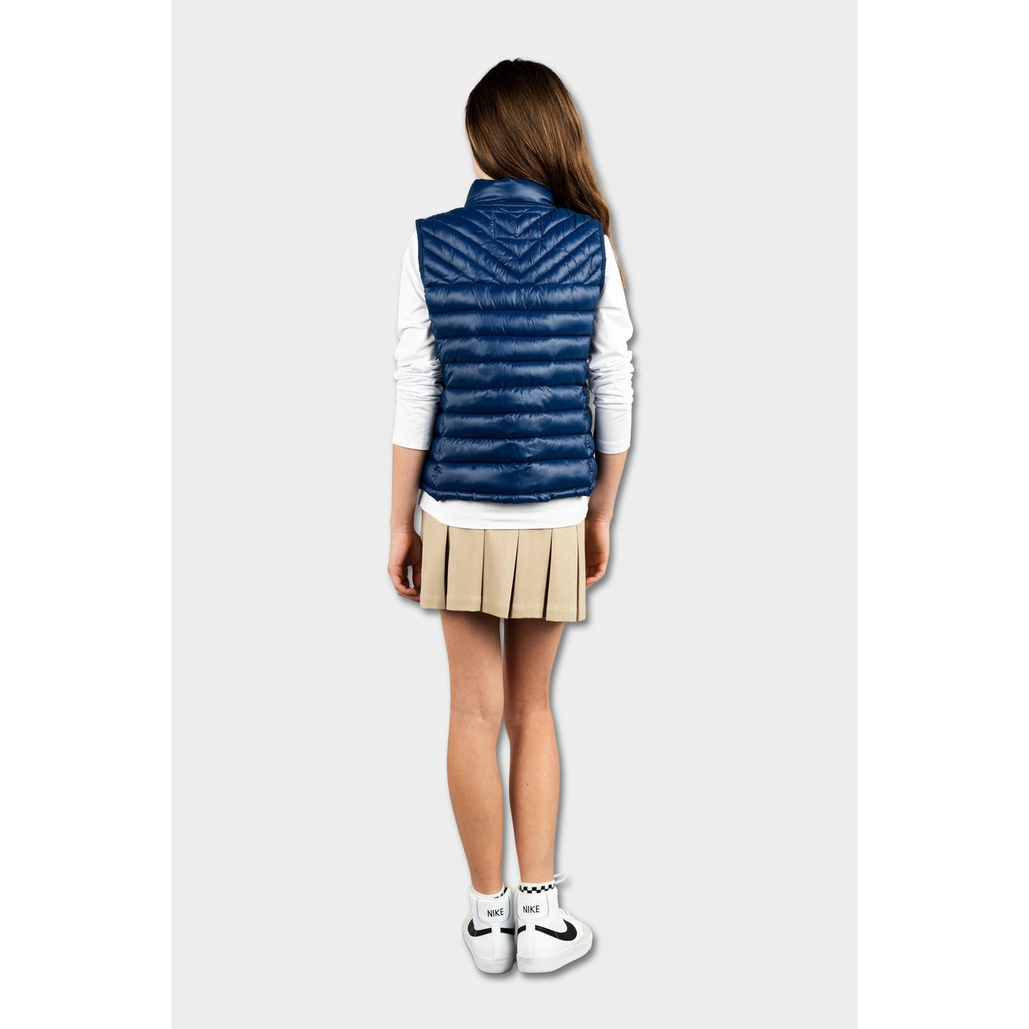 NDB Hi-Gloss Puffer Vest Navy