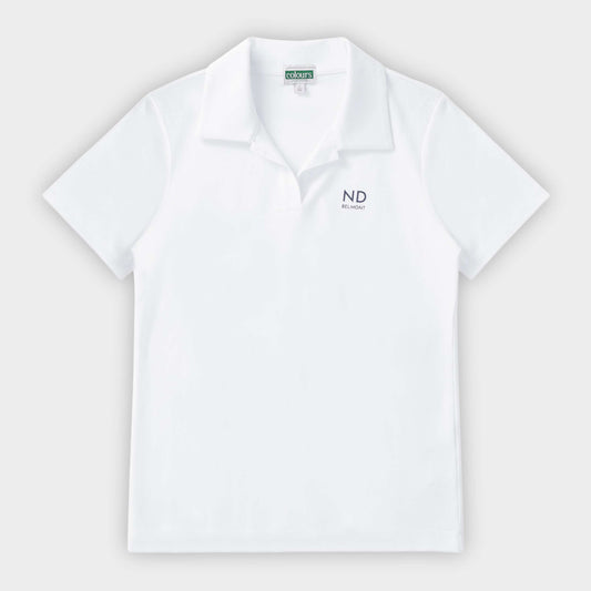 NDB Breezy Tailored Short Sleeve Polo White