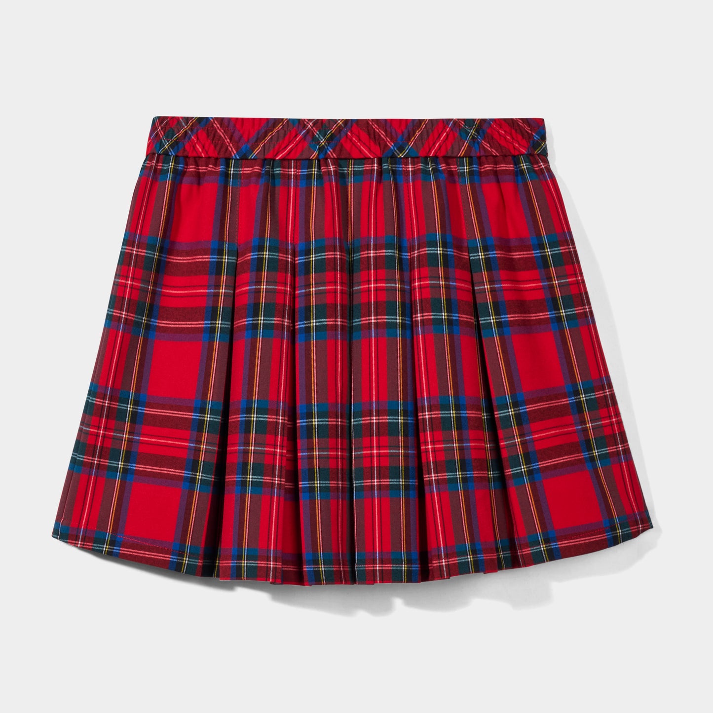 Plaid Modern Pleated Skirt Assembly