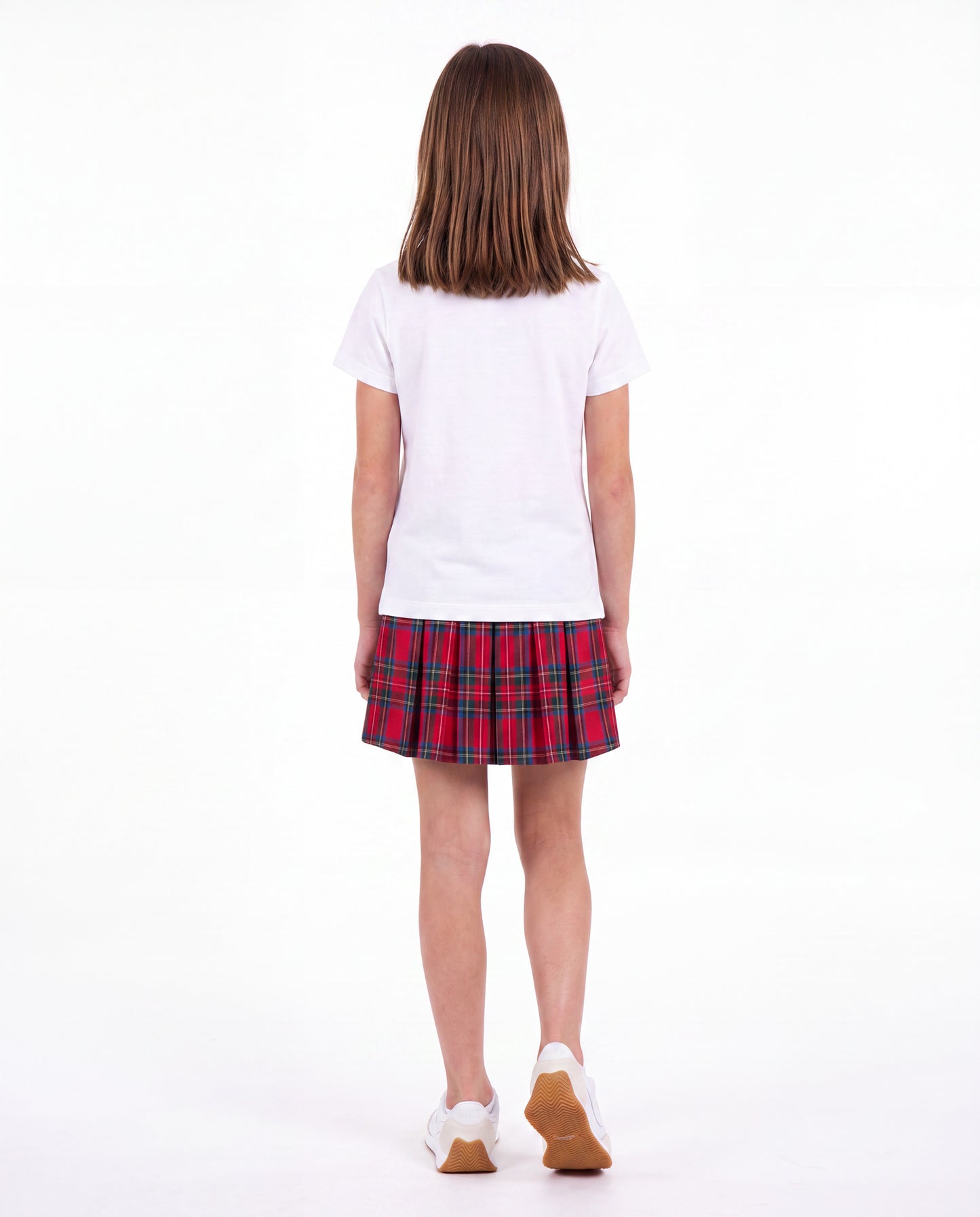 Plaid Modern Pleated Skirt Assembly