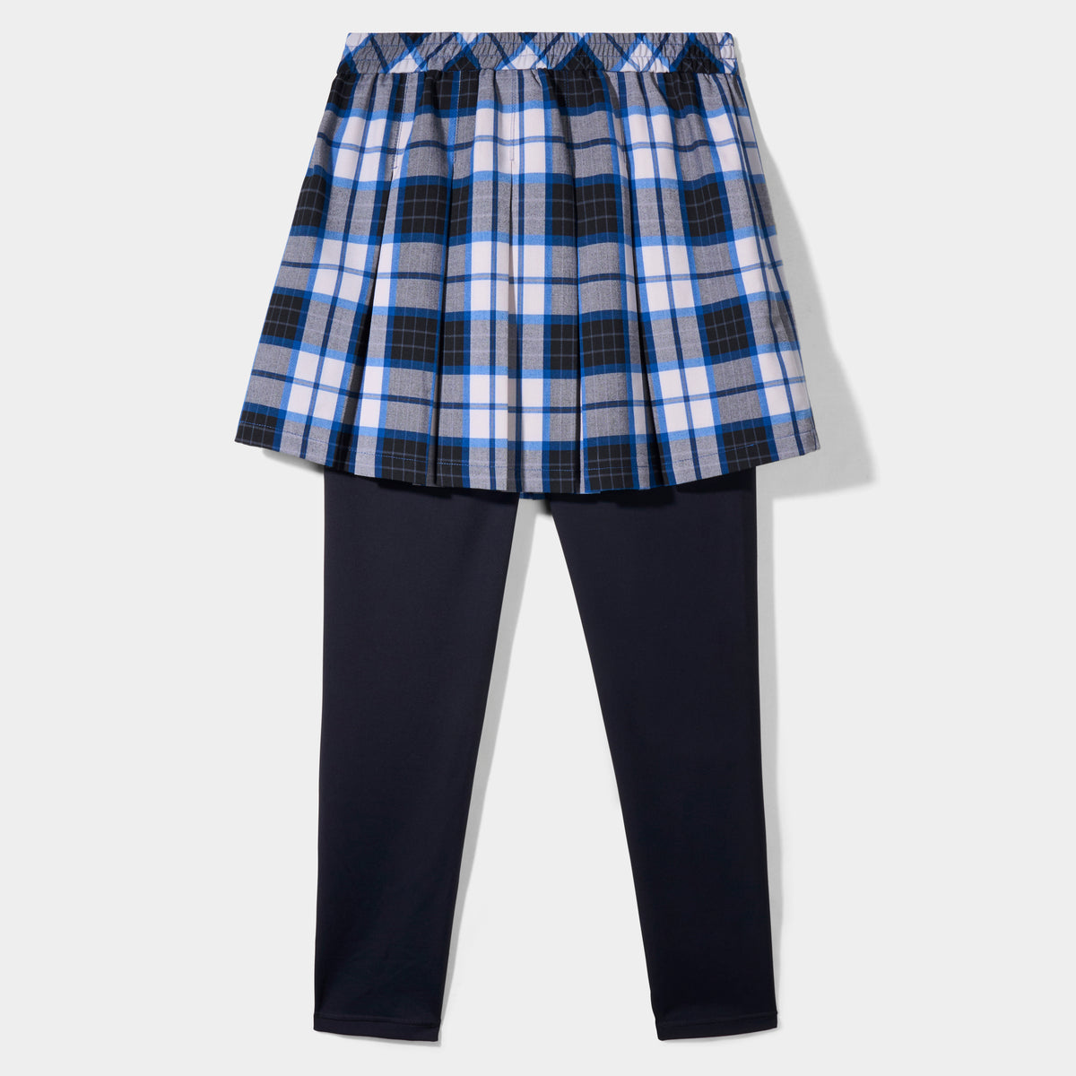 Plaid Modern Pleated Skirt with Long Leggings Homeroom