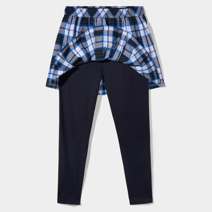 Plaid Modern Pleated Skirt with Long Leggings Homeroom