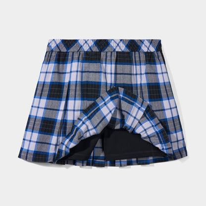 Plaid Modern Pleated Skirt with Bike Shorts Homeroom