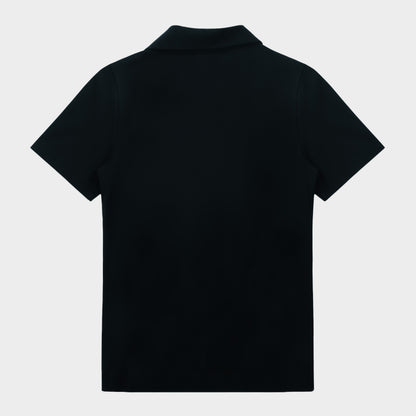 Regina Dominican Breezy Tailored Short Sleeve Polo Black