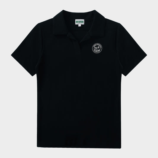 Regina Dominican Breezy Tailored Short Sleeve Polo Black