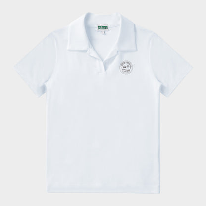 Regina Dominican Breezy Tailored Short Sleeve Polo White