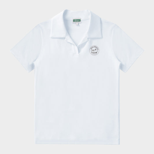 Regina Dominican Breezy Tailored Short Sleeve Polo White