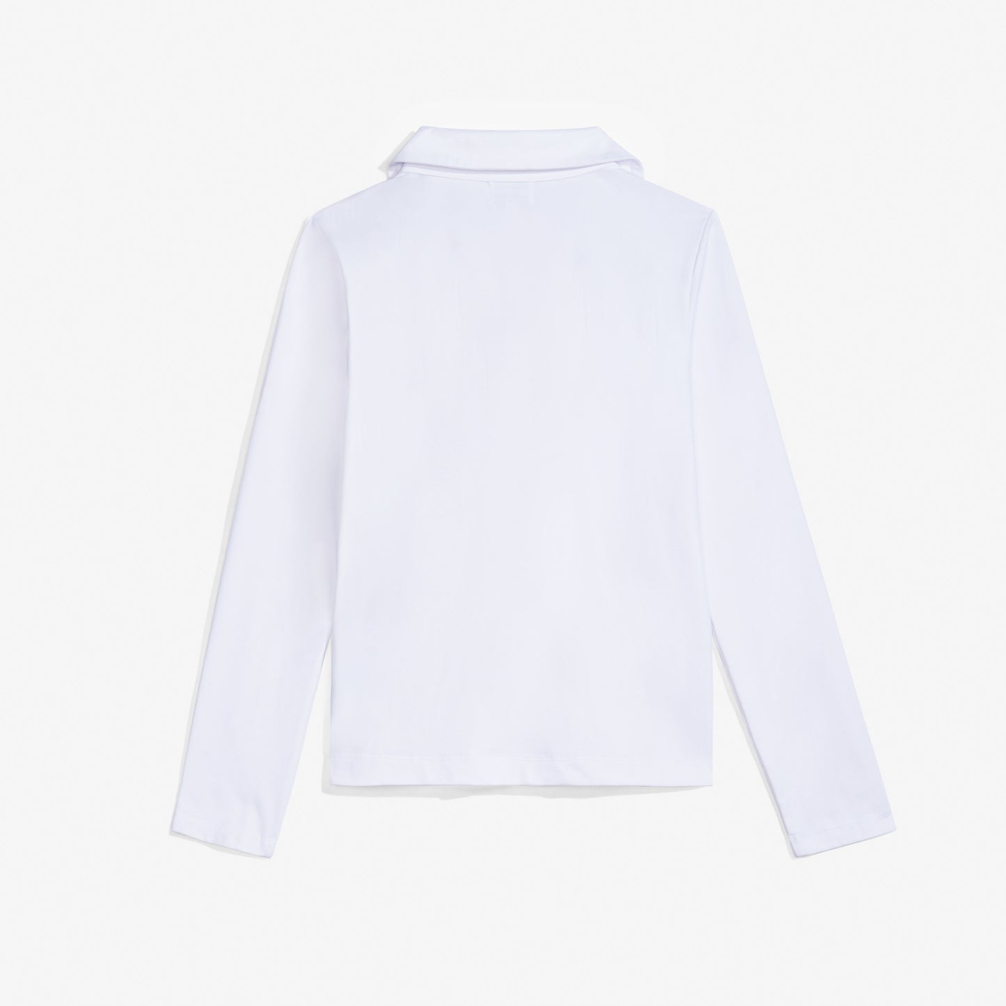 Marlborough Cozy Long Sleeve Polo White
