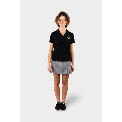 Regina Dominican Modern Short Sleeve Polo Black