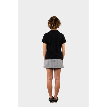 Regina Dominican Modern Short Sleeve Polo Black