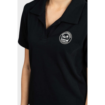 Regina Dominican Modern Short Sleeve Polo Black