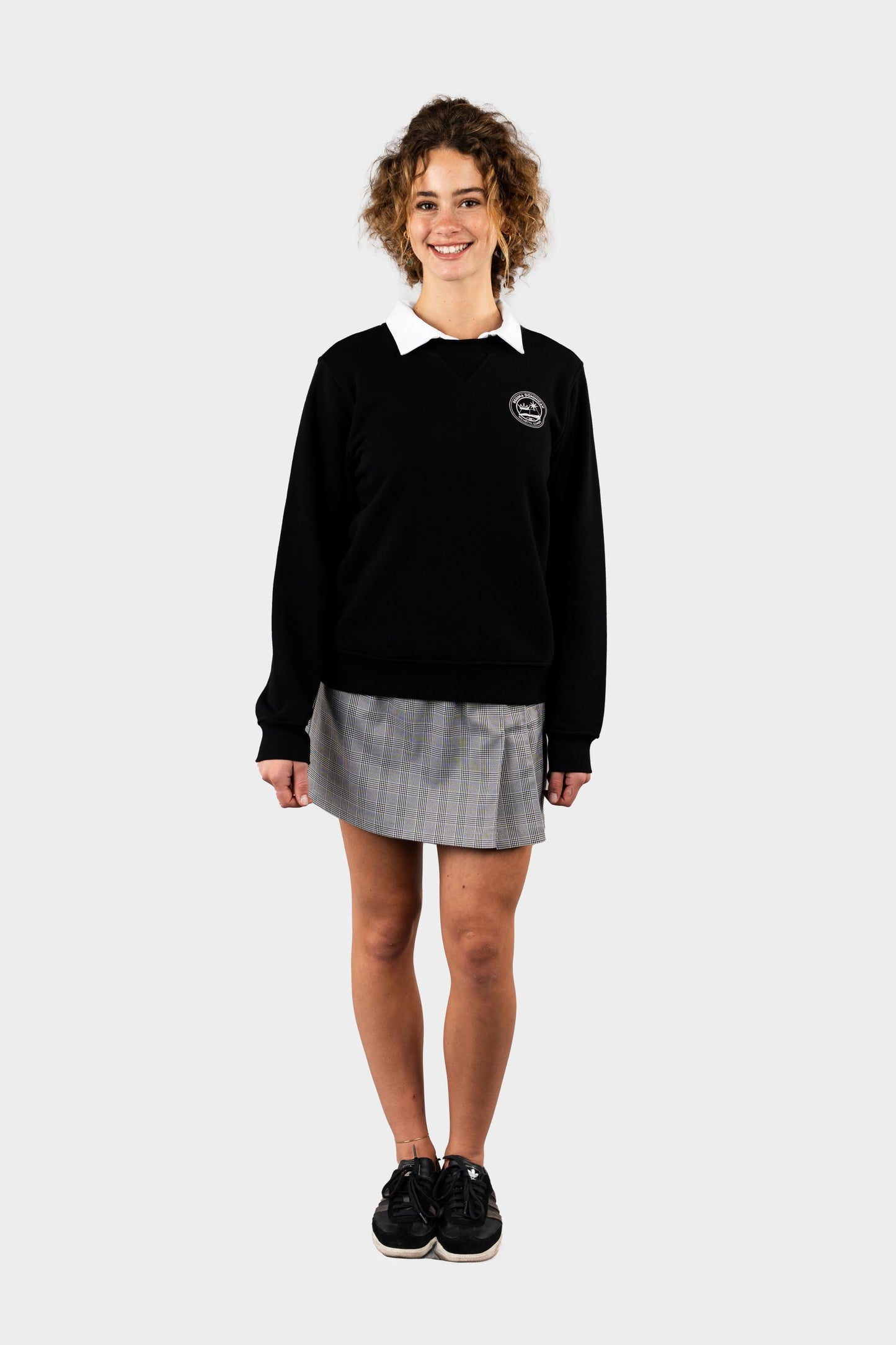 Regina Dominican Plush Sweatshirt Black
